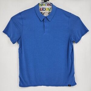 Fourlaps Polo Shirt Mens‎ Extra Large Short Sleeve Performance Blue Athletic